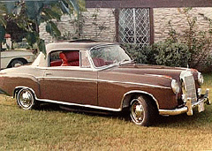 Mercedes-Benz 220 SE — одна из первых моделей с системой впрыска топлива.