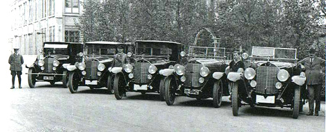 Одна из первых послевоенных моделей — Mercedes 28/95PS.