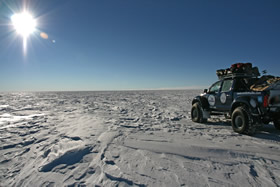 Автомобили Toyota Hilux в Антарктике